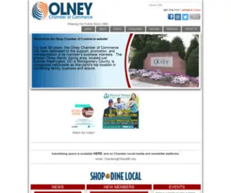 Olneymd.org(Olney Chamber of Commerce) Screenshot