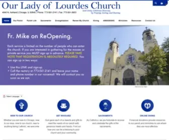 Ololchicago.org(Our Lady of Lourdes) Screenshot