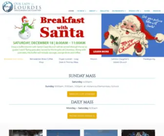 Ololscw.org(Our Lady of Lourdes Parish & Mission at Lake Pleasant Pkwy) Screenshot