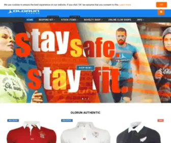 Olorun-Sports.com(Bespoke Teamwear and Training Kit) Screenshot