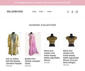 Oloshoi.com(Wearable Art) Screenshot