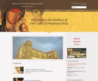 Olphbkny.org(Our Lady of Perpetual Help) Screenshot