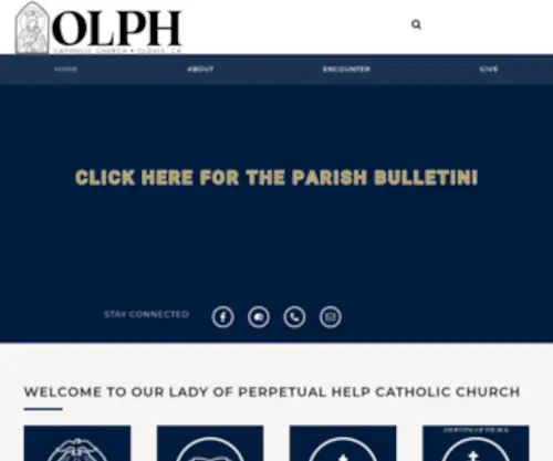 Olphclovis.org(Our Lady of Perpetual Help Church) Screenshot