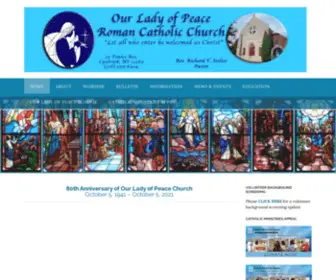 Olplynbrook.com(Our Lady of Peace) Screenshot