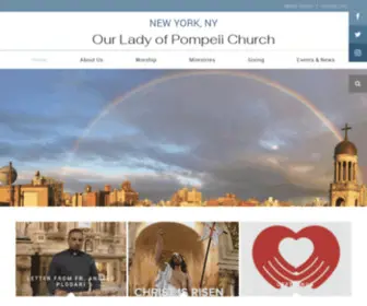 Olpnyc.org(Our Lady of Pompeii Church) Screenshot