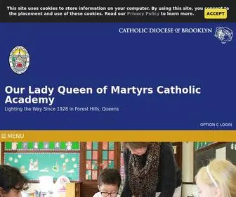 OlqMca.org(Our Lady Queen of Martyrs Catholic Academy) Screenshot
