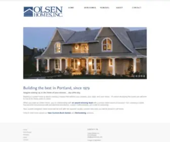 Olsenhomes.com(Olsen Homes of Lake Oswego) Screenshot