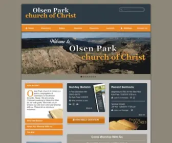 Olsenpark.com(Olsen Park church of Christ) Screenshot