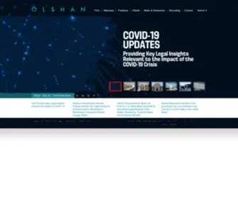 Olshanlaw.com(Olshan Frome Wolosky) Screenshot