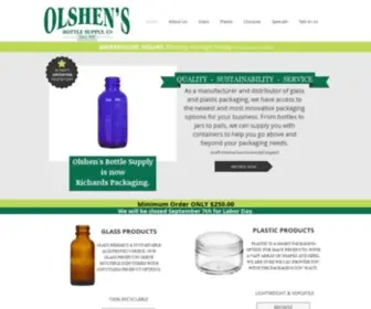 Olshensbottlesupply.com(Olshen&#039;s Bottle Supply) Screenshot