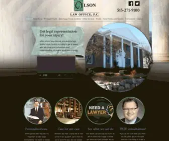 Olson-Law.net(Olson Law Firm) Screenshot