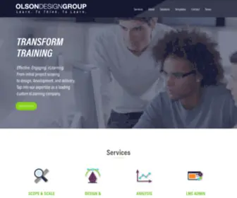 Olsondesigngroup.com(ELearning Company) Screenshot