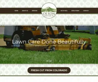 Olsonlawncare.com(Olson Lawn Care LLC) Screenshot