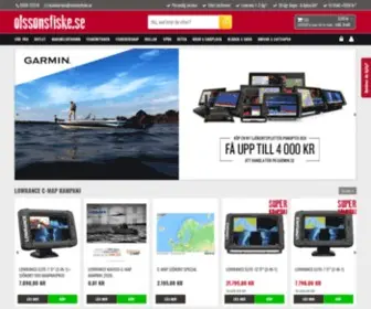 Olssonsfiske.se(Fiskebutik på nätet) Screenshot