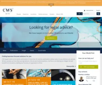 Olswang.com(International law firm CMS) Screenshot