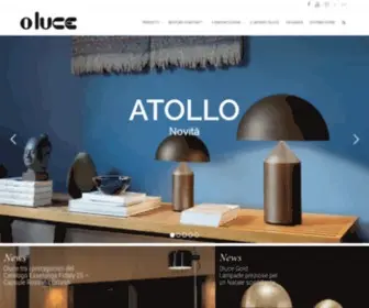 Oluce.com(Homepage) Screenshot