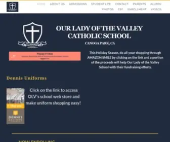 OlvCrusaders.org(Our Lady of the Valley School) Screenshot