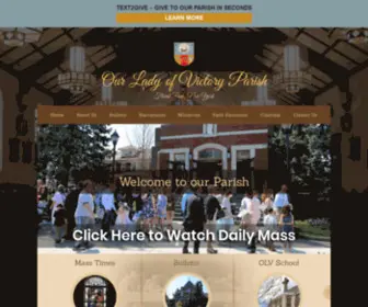 OlvFPNY.org(Our Lady of Victory Parish) Screenshot