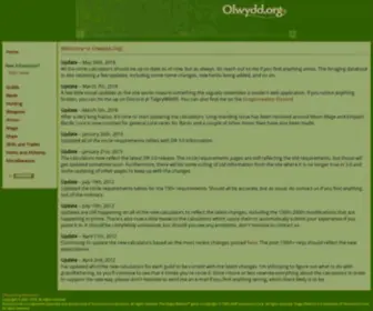 Olwydd.org(Olwydd's DragonRealms Site) Screenshot