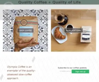 Olympiacoffee.com(Delicious Coffees for Home & Wholesale) Screenshot