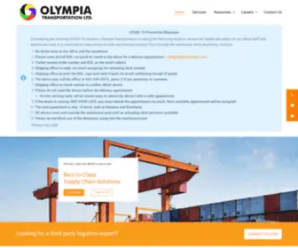 Olympiaent.com(Fully Integrated All Inclusive Transportation and Warehousing Solutions) Screenshot