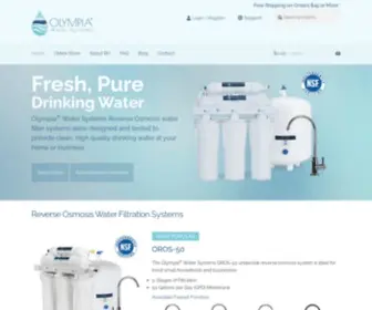 Olympiafiltration.com(Olympia Water Systems) Screenshot