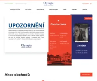 Olympiaplzen.cz(Obchodní) Screenshot