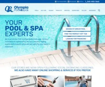 Olympiapoolsandspas.com(Olympia Pools and Spas) Screenshot