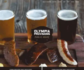 Olympiaprovisionspublichouse.com(European Alpine inspired pub food) Screenshot