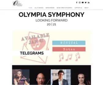 Olympiasymphony.org(The mission of the Olympia Symphony Orchestra) Screenshot