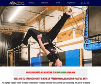 Olympiatrainingcenter.com(Tustin Parkour) Screenshot