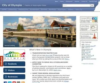 Olympiawa.gov(City of Olympia) Screenshot