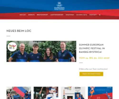 Olympic.li(Liechtenstein Olympic Committee) Screenshot