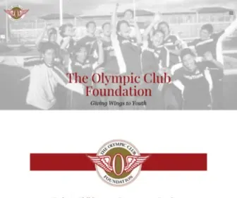 Olympicclubfoundation.org(The Olympic Club Foundation is a 501(c)) Screenshot