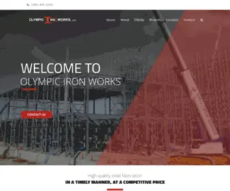 Olympicironworks.com(Olympic Iron Works) Screenshot