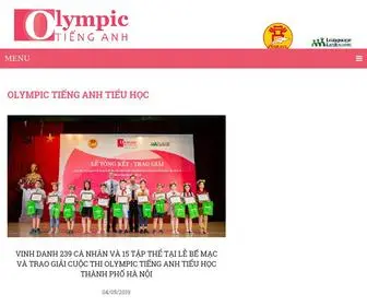 Olympictienganh.edu.vn(Olympic Ti) Screenshot