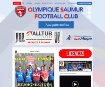 Olympiquesaumur.fr(O.S.F.C) Screenshot