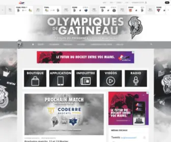 Olympiquesdegatineau.ca(Les Olympiques de Gatineau) Screenshot