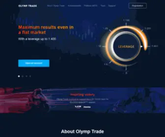 Olymplrade.site(Online trading platform) Screenshot