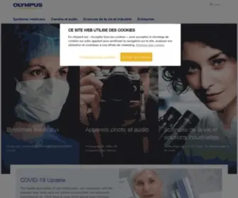 Olympus.fr(Bienvenue chez Olympus) Screenshot