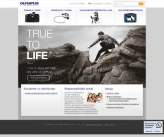 Olympuslatinoamerica.com(Olympus Corporation of the Americas) Screenshot