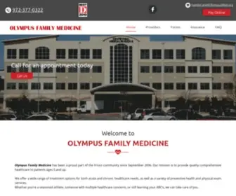 Olympusmed.org(Olympus Family Medicine Home) Screenshot