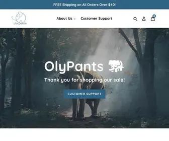 Olypant.com(OlyPants) Screenshot