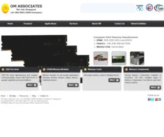 OM-Associates.com(Computer DRAM Memory Module Manufacturer Supplier Distributor Wholesale Exporters) Screenshot