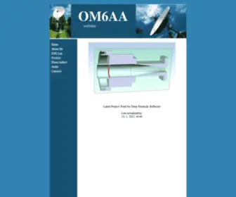 OM6AA.eu(OM6AA EME hamradio radioamater) Screenshot