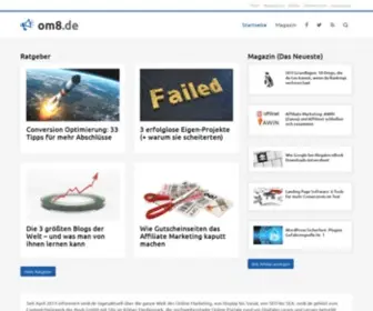 OM8.de(Die ganze Welt des Online Marketing) Screenshot