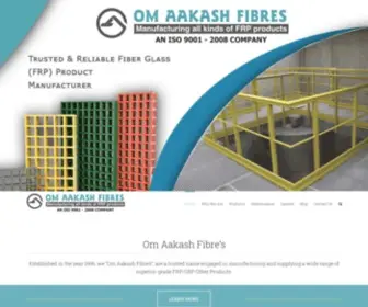 Omaakashfrp.com(OmAakashFibers) Screenshot