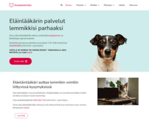 Omaelainklinikka.fi(Eläinlääkäri) Screenshot