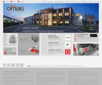 Omag-Pack.com(Macchine confezionatrici verticali e orizzontali Omag) Screenshot