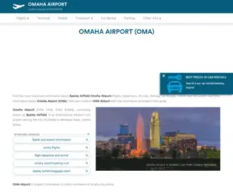 Omaha-Airport.com(Omaha Airport (OMA)) Screenshot